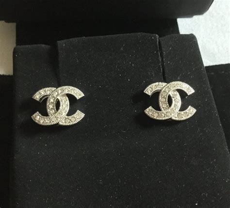 shopstyle chanel earrings|authentic Chanel stud earrings.